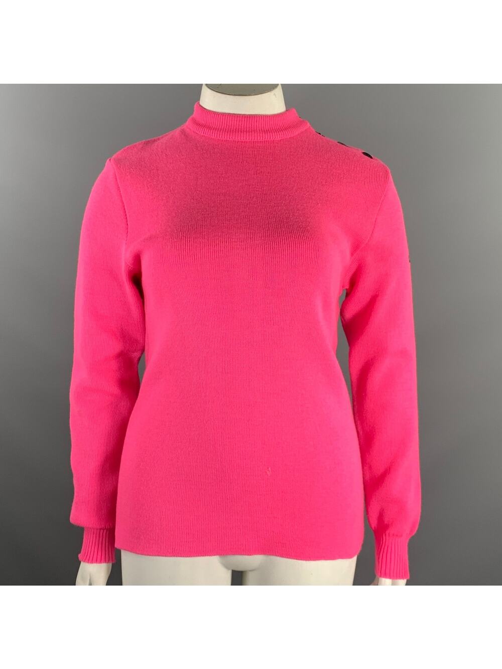 SAINT JAMES Size L Pink Wool Knitted Sailor Sweater Womens